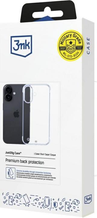 Actual product image 3MK Etui Just20g Clear Case do iPhone 16 Plus (Apple iPhone 16 Plus)