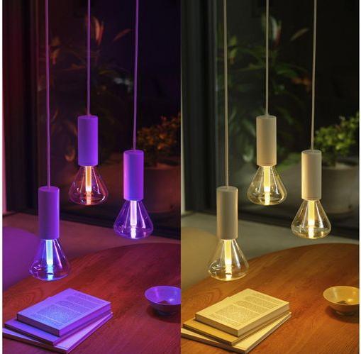 Actual product image Philips Hue White & Colour Ambiance Lightguide Triangle (E27, 6.80 W, 500 lm, 1 x, G)