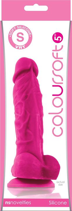 Actual product image NS Novelties ColourSoft 5 Inch Soft Dildo