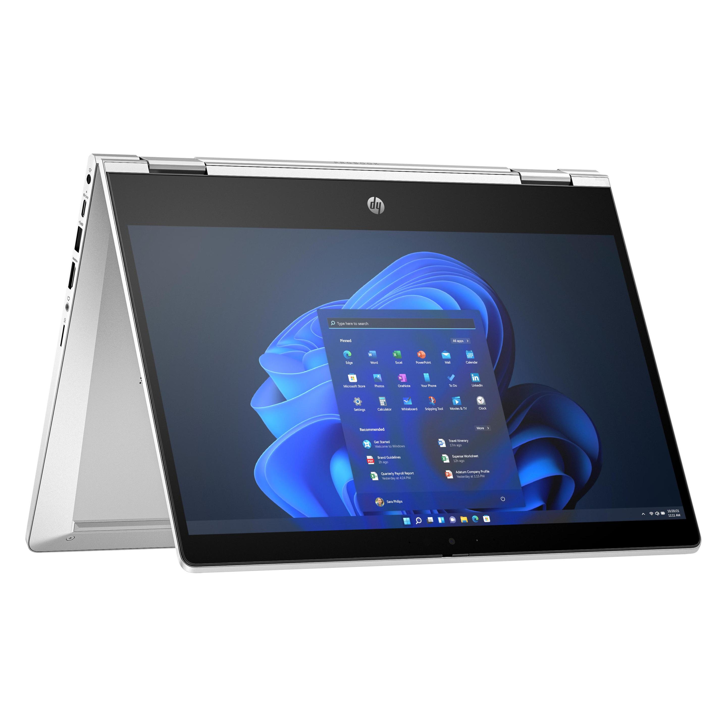 HP Pro x360 4 (13.30", 512 GB, 16 GB, DE), Notebook, Silber
