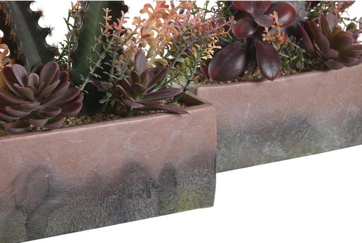 Immagine prodotto DKD Home Decor Dekorationspflanze 19 x 9 x 22 cm Rosa Orange Kaktus Moosgummi Polypropylen (2 Stück) (22 cm)