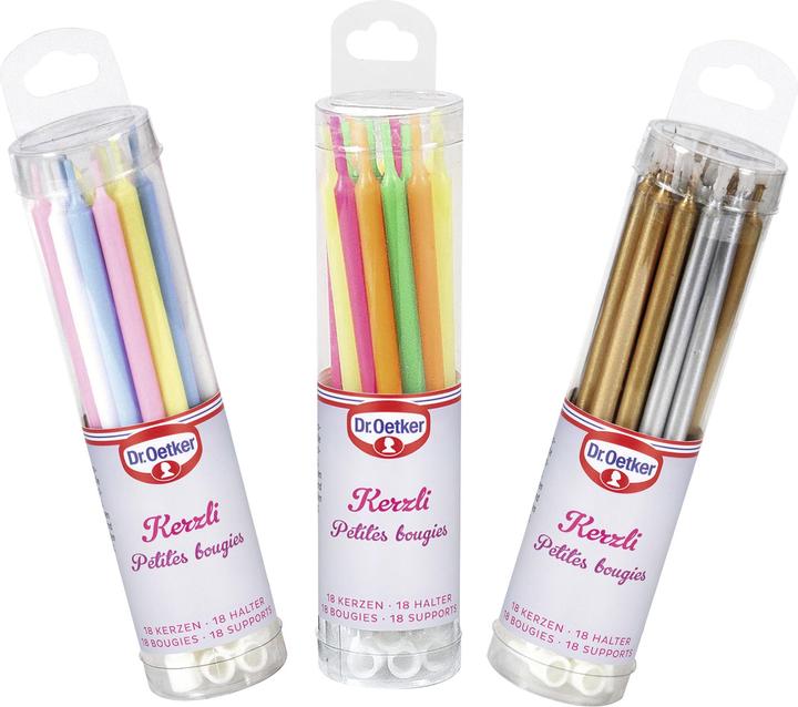 Produktbild Dr. Oetker Kerzen (18 x)