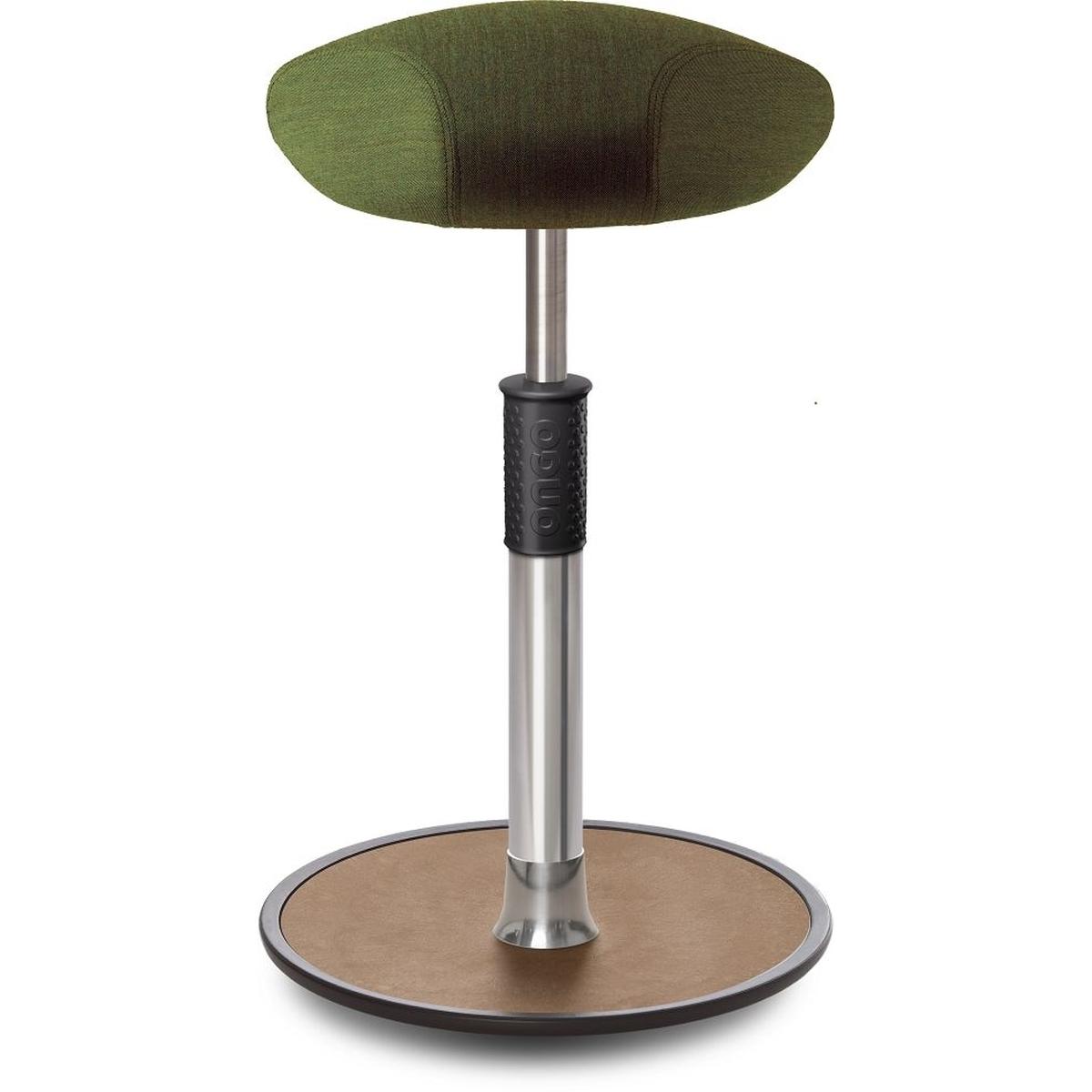 Ongo, Bürostuhl, Sitz- Stehhocker Free Tall Triangel kvadrat Remix Olive Chrom /Natur