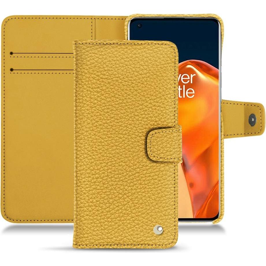Noreve Lederschutzhülle Wallet (OnePlus 9 Pro), Smartphone Hülle, Orange