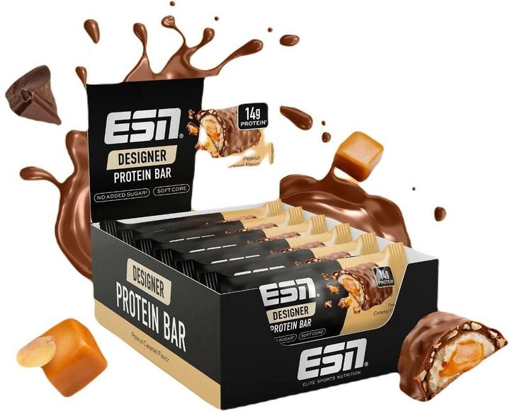 Produktbild ESN Designer (Erdnuss-Caramel, 12 Stk., 540 g)