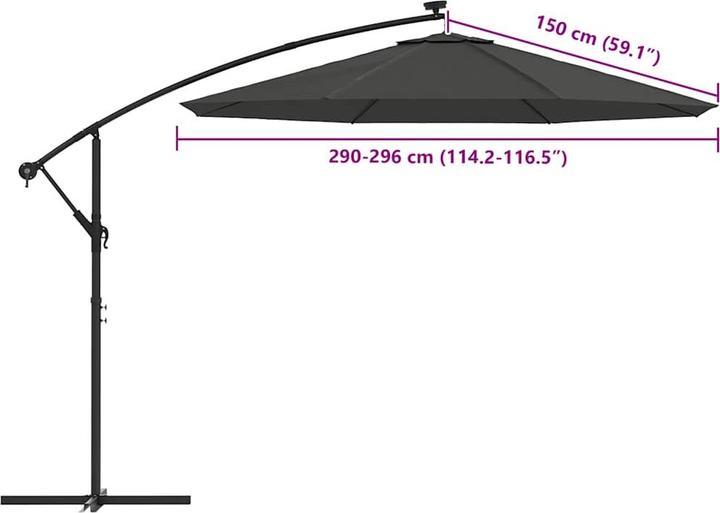 Produktbild vidaXL Schirmbespannung (3 m)