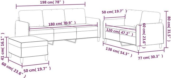 Actual product image vidaXL Sofagarnitur (Upholstery set)