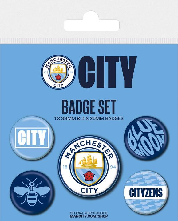 Produktbild Manchester City FC AnsteckerSet 5erPack