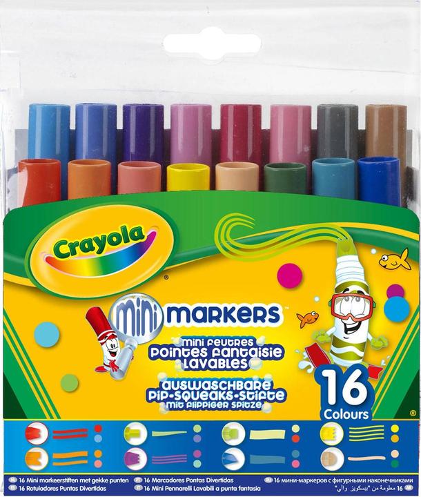 Produktbild Crayola Pipsqueak mit Fantasie Punkte, 16st. (16 x)
