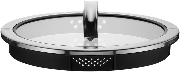 Actual product image WMF Topfset Induktion Kochtopfset 5tlg Glasdeckel Function4 Edelstahl 18/10 (16 cm, Pan set + pot set, Stainless steel)