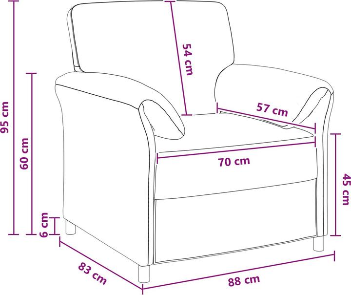 Produktbild vidaXL Modernes Sofa