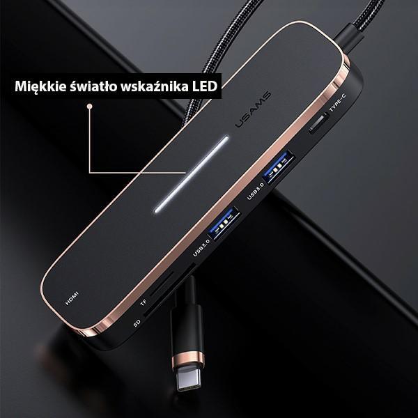 Produktbild Usams SJ575HUB01 (USB-C, 6 Ports)