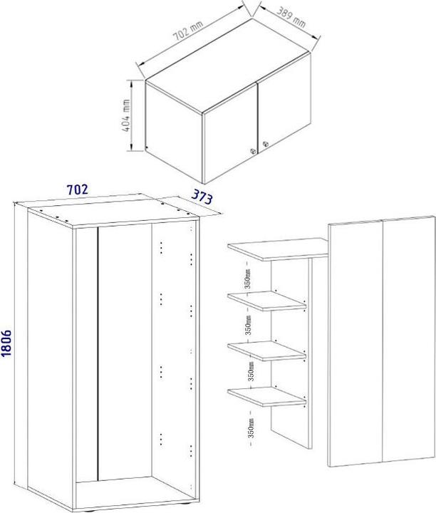 Produktbild VCM Vandol (70 x 40 x 178 cm)