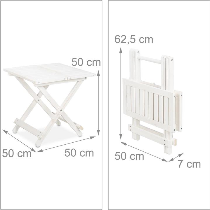 Actual product image Relaxdays Klapptisch (50 cm)