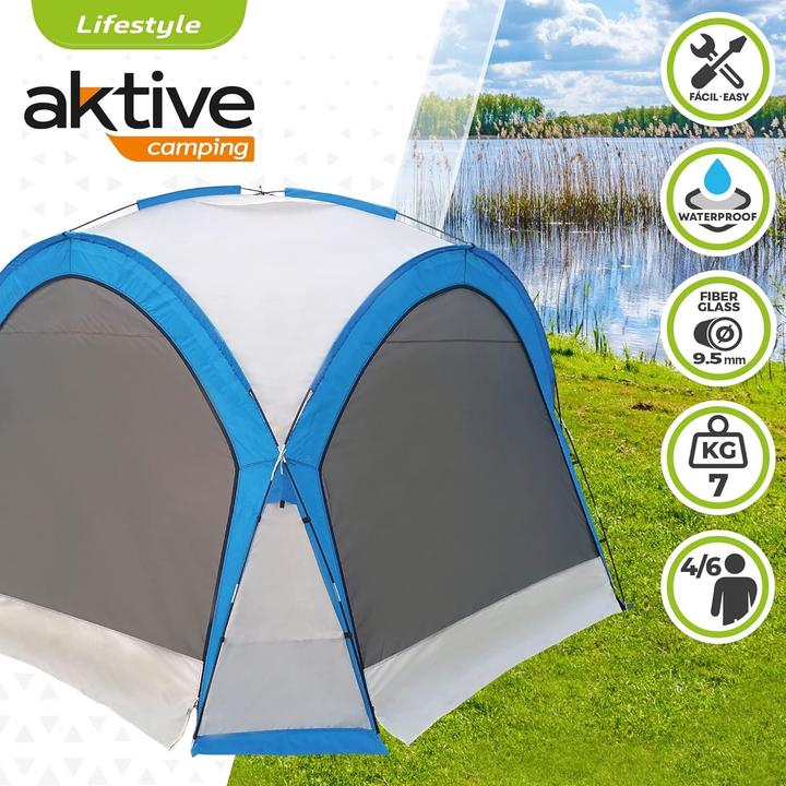 Produktbild Aktive Strandzelt Moskitonetz Camping 350 x 260 x 350 cm (7 kg, 4 Personen)