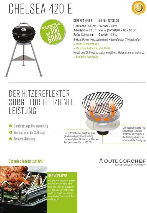 Immagine prodotto Outdoorchef Chelsea 420 E (2 kW)