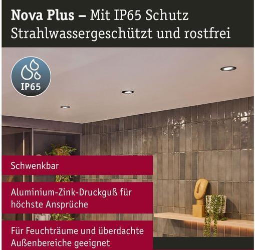 Immagine prodotto Paulmann Apparecchio da incasso Nova Plus Set (85 lm, GU10, GU5.3)