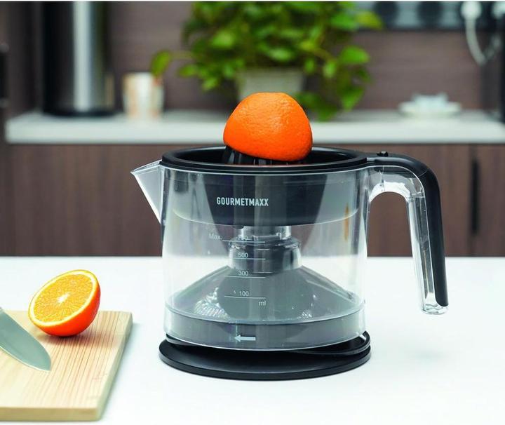 Produktbild Gourmetmaxx Zitruspresse 25 W Schwarz, Materialtyp: Kunststoff