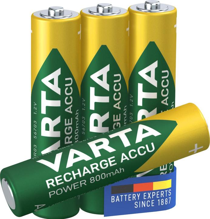 Produktbild Varta Recharge Accu Power (4 Stk., AAA, 800 mAh)