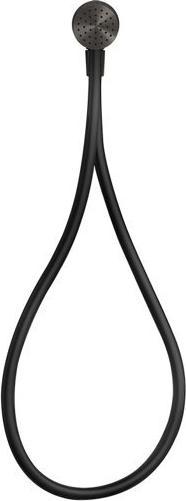 Actual product image Gessi HI-FI, wall connection elbow set 1/2, black matt shower hose 1.50 m, anti-limestone hand showe (9 l/min)