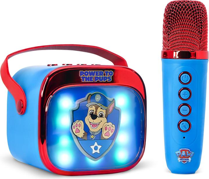 Actual product image OTL Paw Patrol LED Wireless Karaoke Lautsprecher und