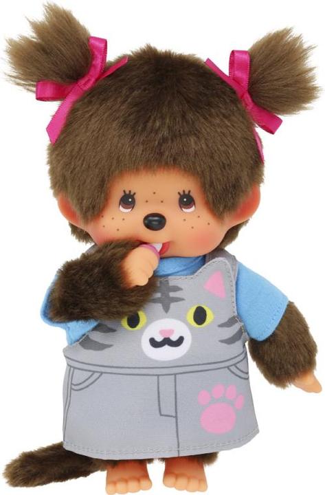 Actual product image Monchhichi 20cm Animal Dress Kitten (10 cm)