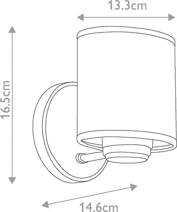 Actual product image Elstead Lighting Saldana LED wall light G9 Classic pewter (320 lm, G9)