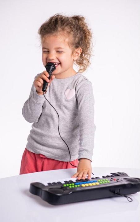 Actual product image Boogie Bee Electronic Keyboard with Microphone (German, French, Italian, English)