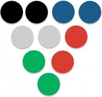 Immagine prodotto Nobo Magnete Ø 2 cm 8 pezzi, nero (8x)