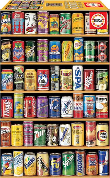 Actual product image Educa Miniature Soft Cans (1000 pieces)