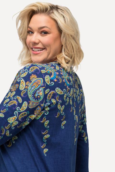 Produktbild Ulla Popken Longshirt, Bordürendruck, Rundhals, 3/4-Arm (68)