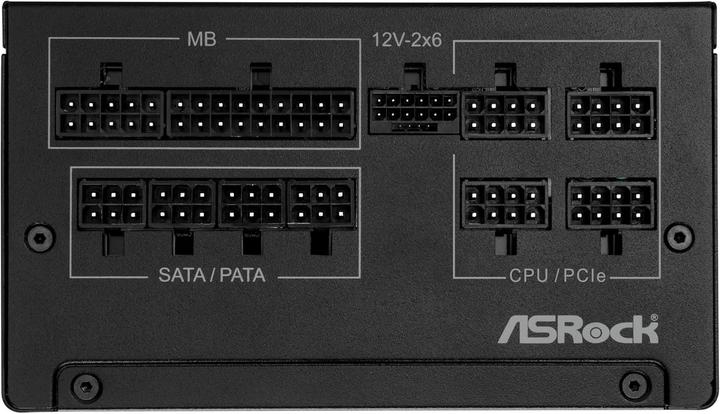 Actual product image AsRock Steel Legend power supply 750W 80+ Gold (750 W)