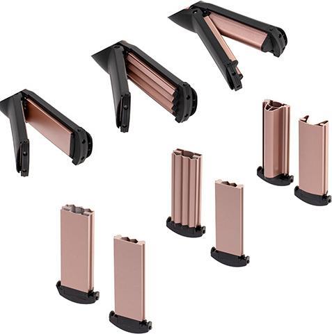 Productafbeelding Camry Haarstyler CR 2024 1200 W, Zwart / Roségoud (32 mm, 19 mm)
