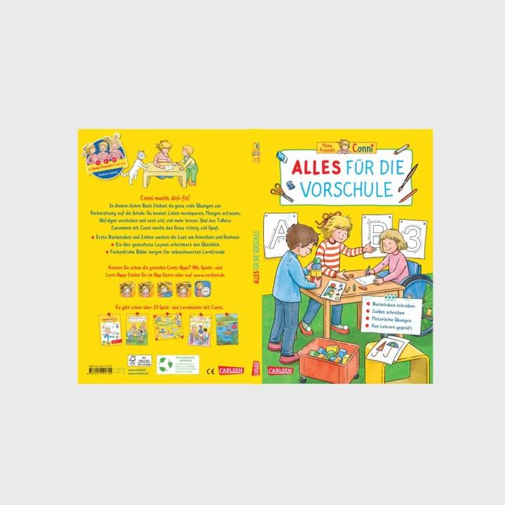 Productafbeelding Conni Gelbe Reihe (Beschäftigungsbuch): Alles für die Vorschule (Duits, Hanna Sörensen, Uli Velte, Ulrich Velte, 2025)
