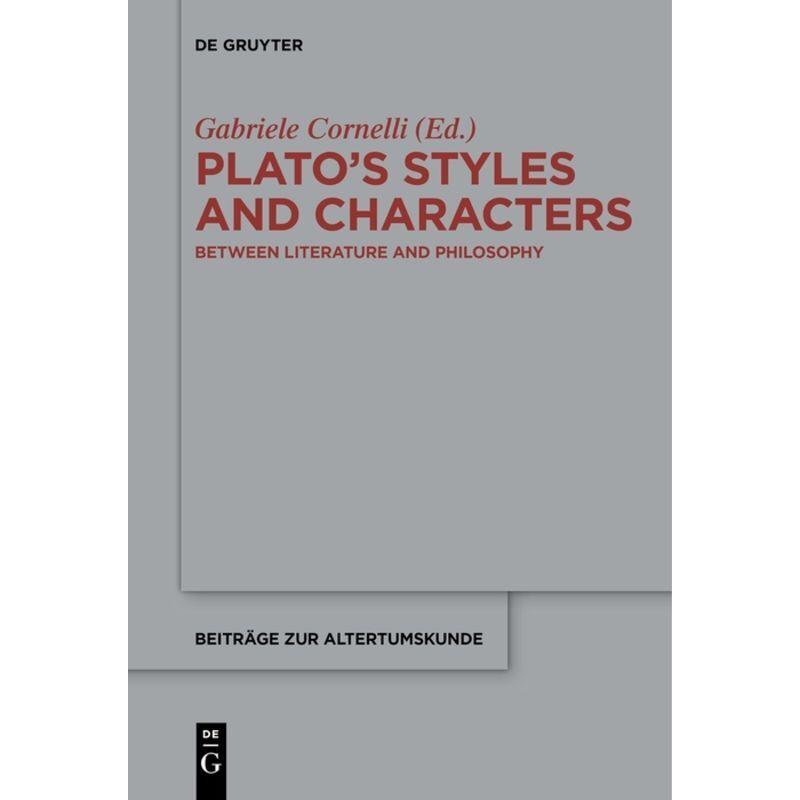 Plato's Styles and Characters, Sachbücher von Gabriele Cornelli