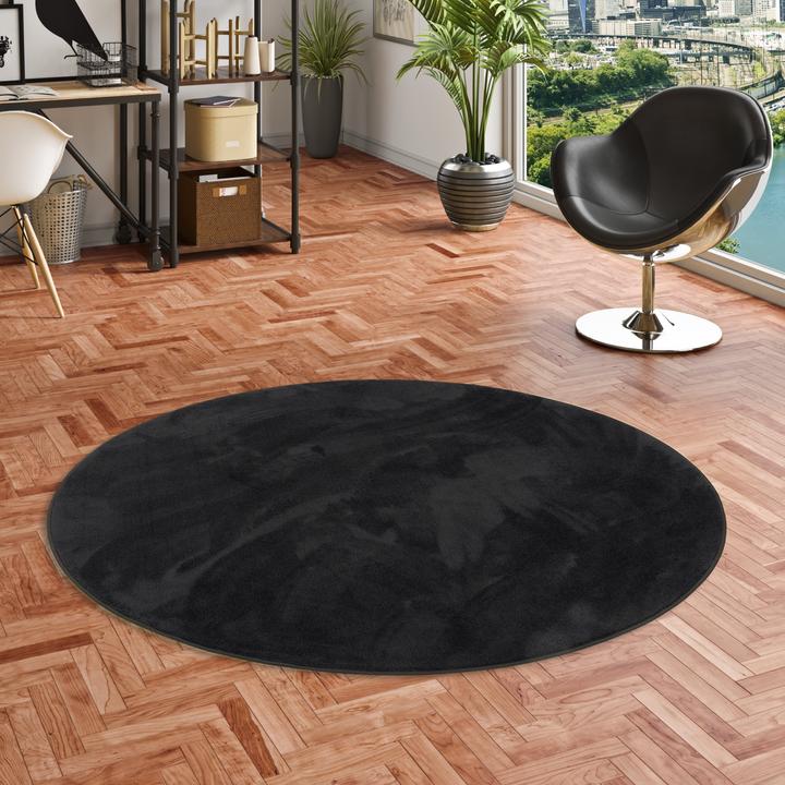 Actual product image Pergamon Luxus Super Soft Hochflor Langflor Teppich Melia Rund (120 x 120 cm)