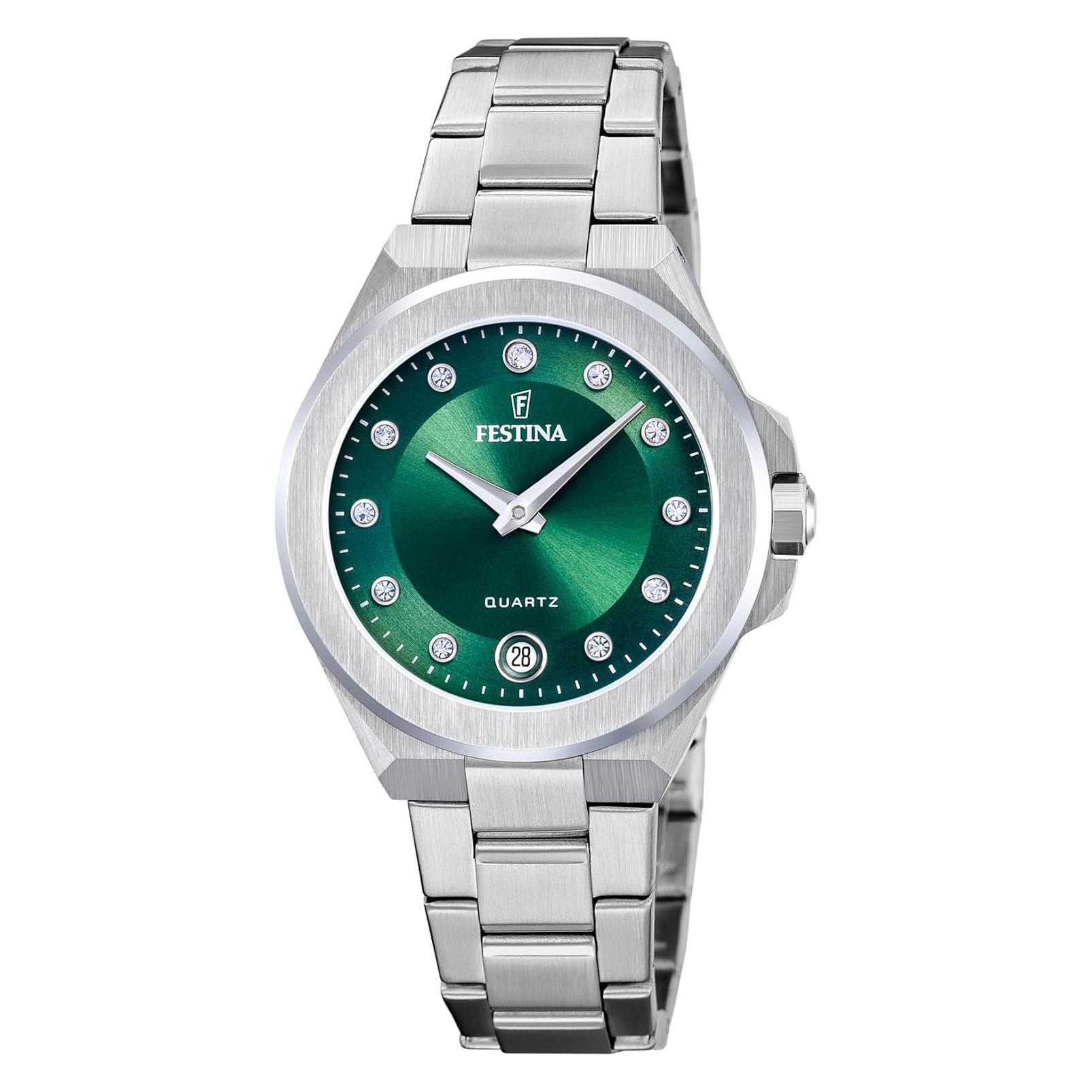 Festina, Horloge, F20700/4, Groen, (Analoog Horloge, 33 mm)