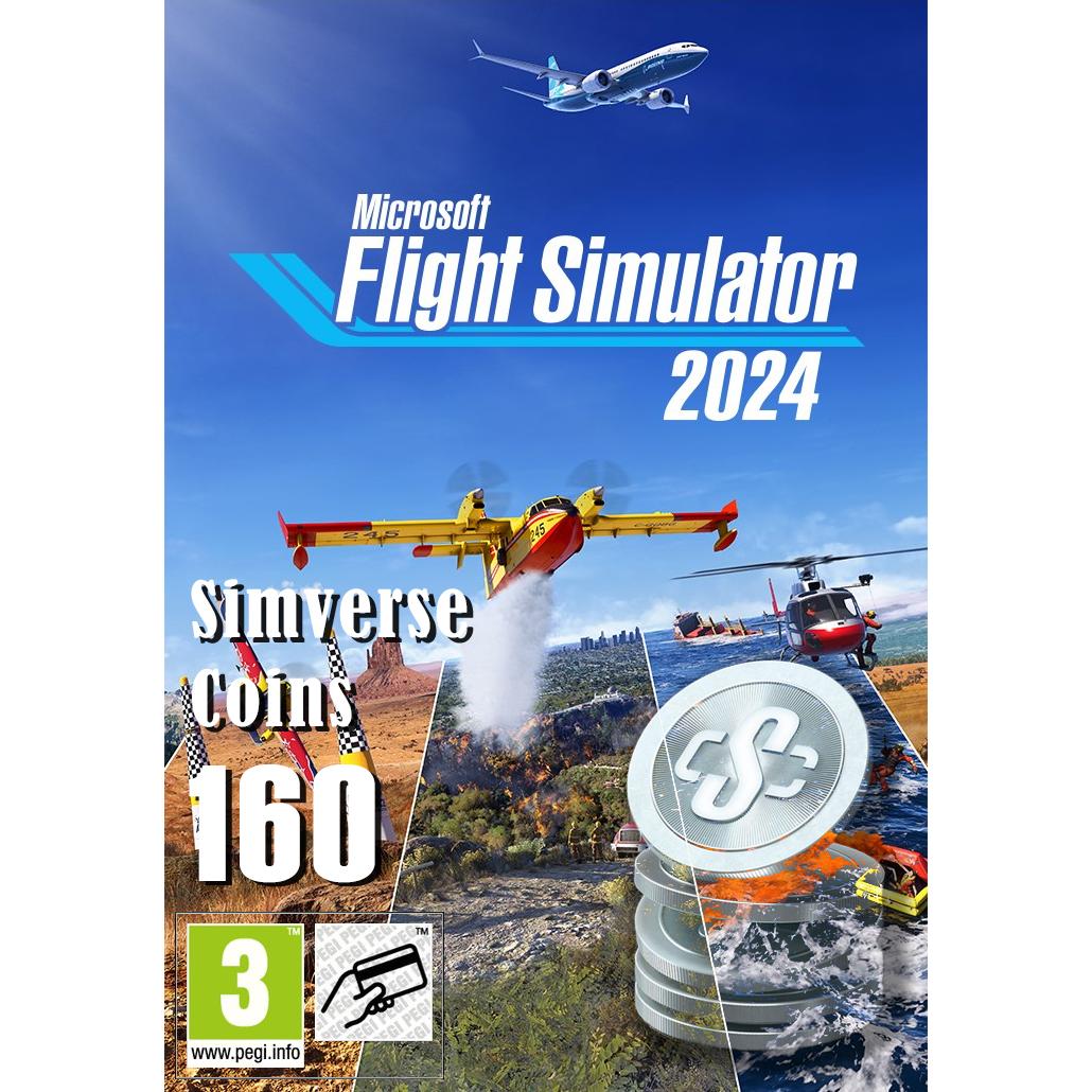 Thumbnail - Microsoft Xbox Flight Simulator 2024 - 160 Simverse Coins Download Code, Ingame Währung