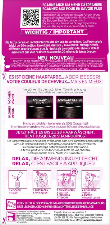 Immagine prodotto L'Oréal Paris Crema Gloss per la colata (200 Marrone nero)