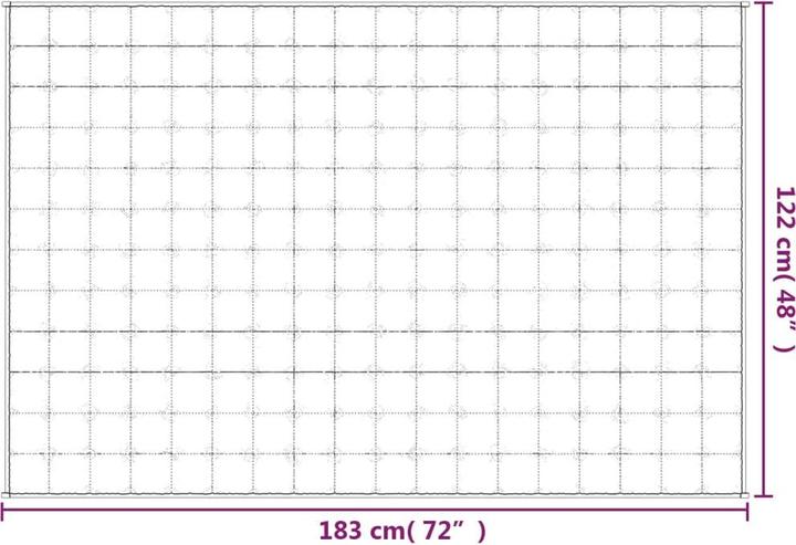 Produktbild vidaXL Gewichtsdecke (183 x 122 cm)
