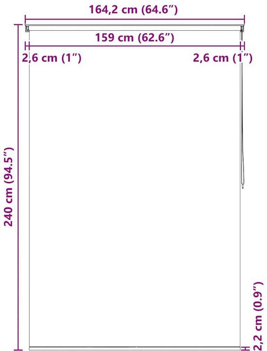 Actual product image vidaXL Nemanja (240 x 160 cm)