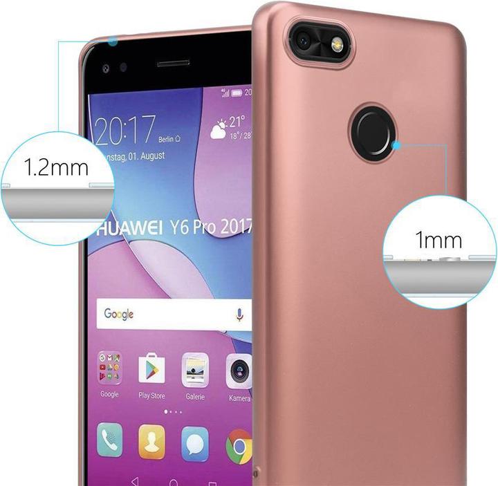 Image du produit Cadorabo Coque TPU Matt Metallic (Huawei Y6 Pro (2017))