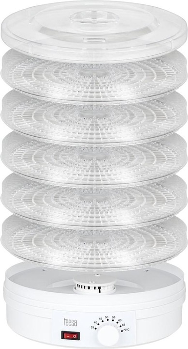 Image du produit Teesa TSA3030 Séchoir à champignons, légumes et fruits, 5 plateaux, 250 W