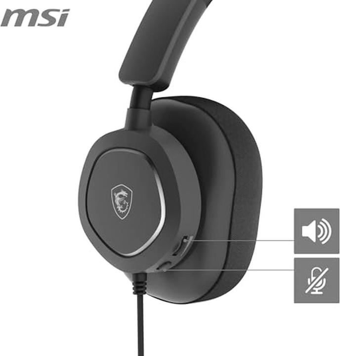 Actual product image MSI GAMING Headset MAESTRO 300 OS3-8ZC8001-000 retail (Cable)