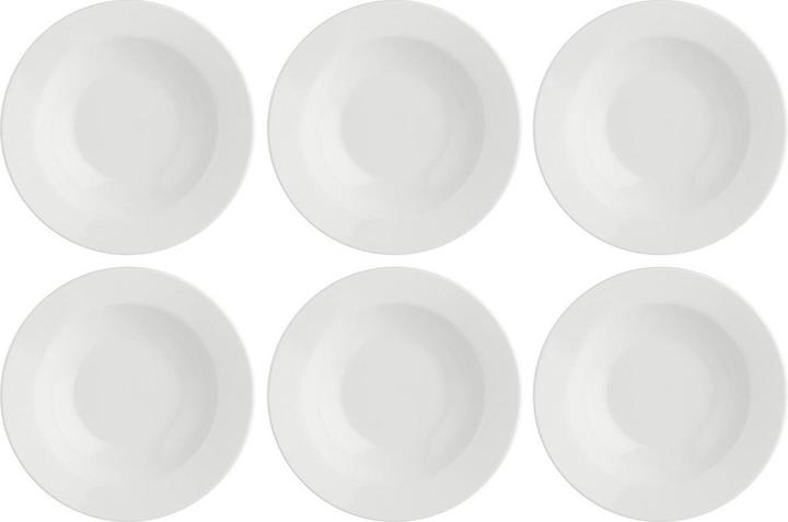 Produktbild La Porcellana Bianca Set mit 6 Essenziale Suppentellern - Weiss 23 cm (6 Stk.)