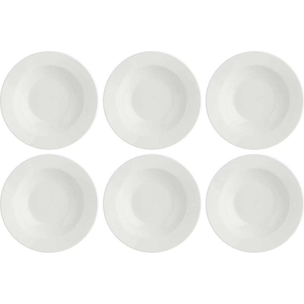La Porcellana Bianca, Geschirrset, Set mit 6 Essenziale Suppentellern - Weiss 23 cm (6 Stück)