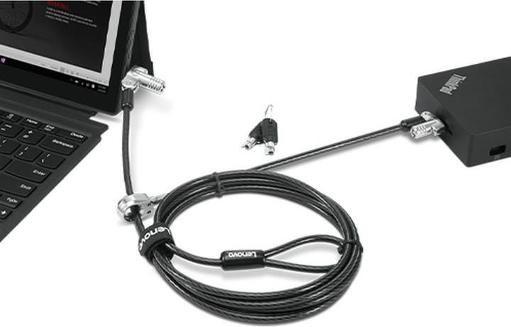 Actual product image Lenovo Kensington NanoSaver Double Head Cable Lock 2.0