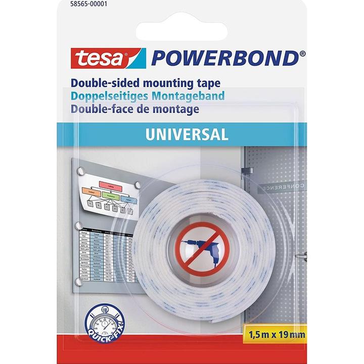Actual product image tesa Powerbond UNIVERSAL double-sided mounting tape (19 mm)