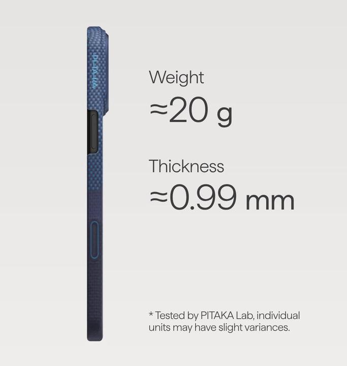 Actual product image Pitaka Ultra-Slim (Apple iPhone 17 Pro)