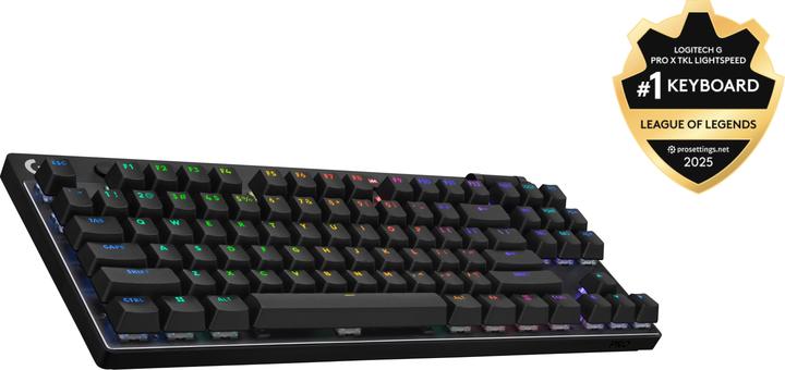 Produktbild Logitech G PRO X TKL LIGHTSPEED BLACK G KB--US INTL-EMEA28I-935 (US, Kabelgebunden, Kabellos)